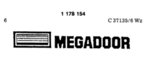 MEGADOOR Logo (DPMA, 12/03/1987)