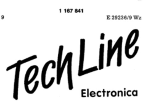 Tech Line Electronica Logo (DPMA, 21.12.1989)