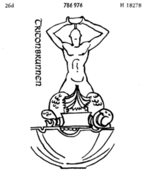 TRITONBRUNNEN Logo (DPMA, 18.08.1960)