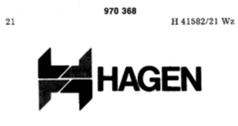 HAGEN Logo (DPMA, 03/11/1976)