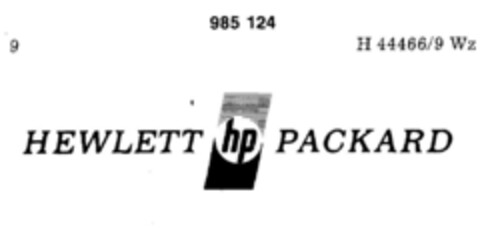 HEWLETT PACKARD Logo (DPMA, 08.07.1978)