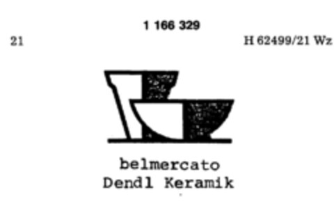 belmercato Dendl Keramik Logo (DPMA, 10/31/1989)