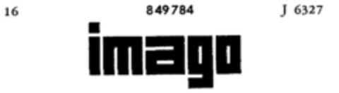 imago Logo (DPMA, 03.12.1965)