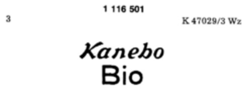 Kanebo Bio Logo (DPMA, 30.04.1984)