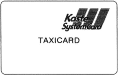 TAXICARD Kaste SystemCard Logo (DPMA, 16.05.1992)