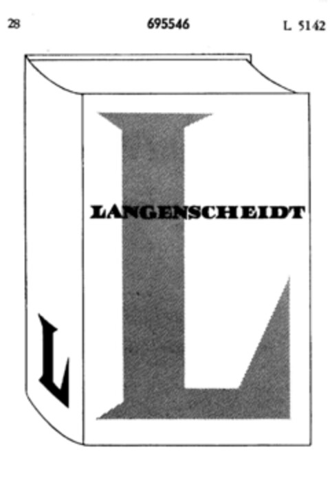 LANGENSCHEIDT L Logo (DPMA, 09.12.1955)