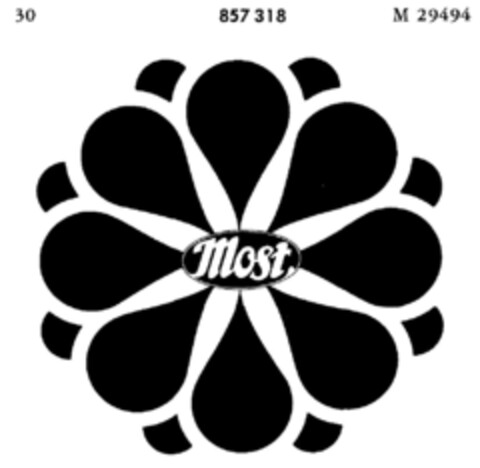 most Logo (DPMA, 09.05.1968)