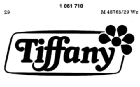 Tiffany Logo (DPMA, 09/19/1980)