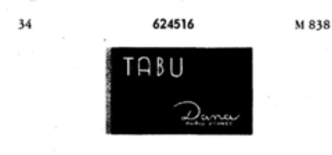 TABU Dana PARIS FRANCE Logo (DPMA, 04/11/1950)