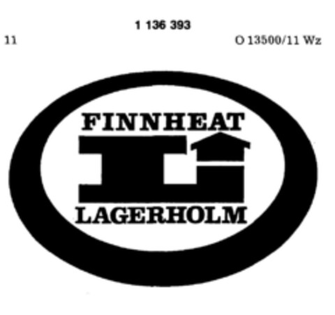 FINNHEAT LAGERHOLM Logo (DPMA, 29.08.1988)