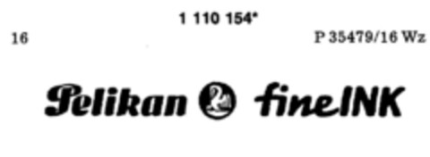Pelikan fine INK Logo (DPMA, 07.08.1987)