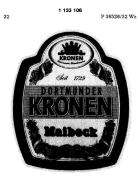 DORTMUNDER KRONEN Maibock Logo (DPMA, 06.05.1988)
