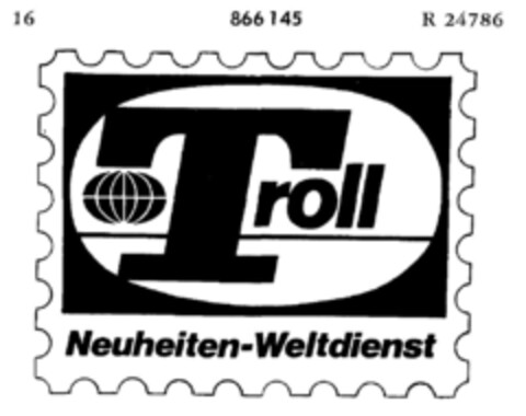 Troll Neuheiten-Weltdienst Logo (DPMA, 14.08.1968)