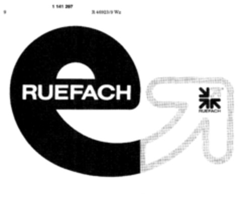 RUEFACH Logo (DPMA, 13.07.1988)