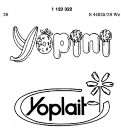 Yopini  Yoplait Logo (DPMA, 14.05.1987)