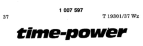 time-power Logo (DPMA, 02.04.1979)