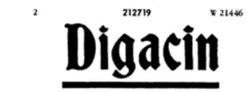 Digacin Logo (DPMA, 22.08.1916)