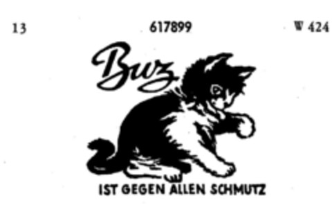 Buz IST GEGEN ALLEN SCHMUTZ Logo (DPMA, 03/02/1950)