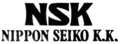 NSK NIPPON SEIKO K.K Logo (DPMA, 05/24/1982)