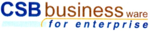 CSB business ware for enterprise Logo (DPMA, 25.02.2008)