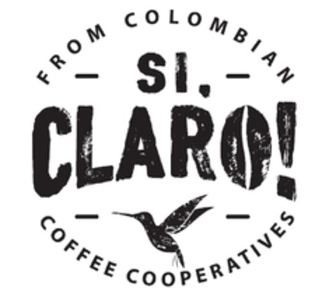 SI CLARO! FROM COLOMBIAN COFFEE COOPERATIVES Logo (DPMA, 17.04.2019)