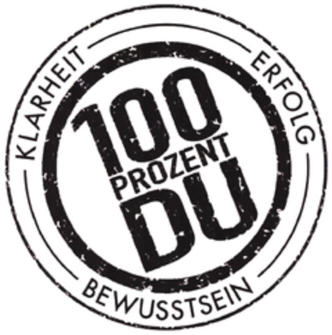 100 PROZENT DU KLARHEIT ERFOLG BEWUSSTSEIN Logo (DPMA, 05/19/2022)