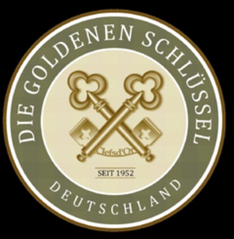 DIE GOLDENEN SCHLÜSSEL DEUTSCHLAND SEIT 1952 Logo (DPMA, 05.10.2023)