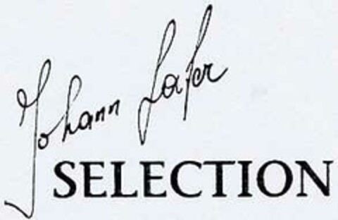 Johann Lafer SELECTION Logo (DPMA, 05/29/2002)