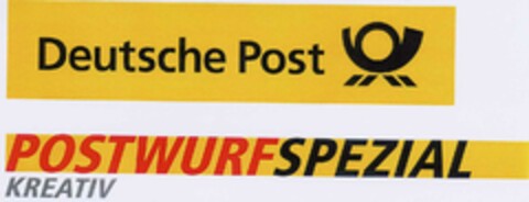 Deutsche Post POSTWURFSPEZIAL KREATIV Logo (DPMA, 17.08.2002)