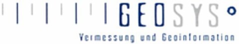 GEOSYS Vermessung und Geoinformation Logo (DPMA, 08.08.2003)