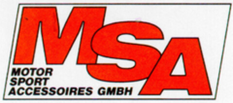 MSA MOTOR ACCESSOIRES GMBH Logo (DPMA, 24.11.1994)