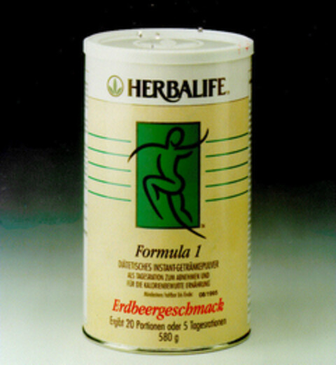 HERBALIFE Formula 1 Erdbeergeschmack Logo (DPMA, 01/01/1995)