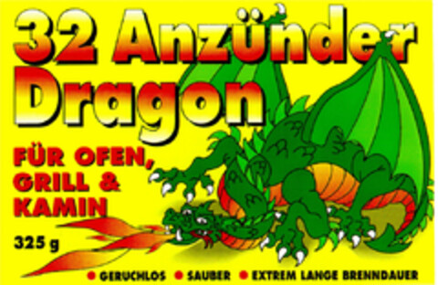 32 Anzünder Dragon Logo (DPMA, 28.09.1995)