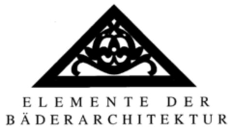 ELEMENTE DER BÄDERARCHITEKTUR Logo (DPMA, 09.01.1998)