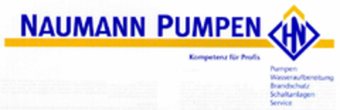 Naumann Pumpen - Kompetenz für Profis - Pumpen/Wasseraufbereitung/Brandschutz/Schaltanlagen/Service Logo (DPMA, 24.12.1999)