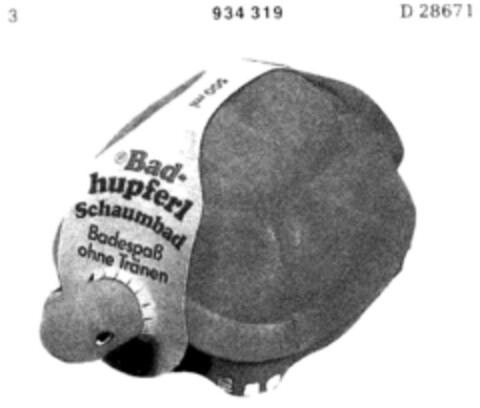 Bad-hupferl Schaumbad Logo (DPMA, 31.05.1974)