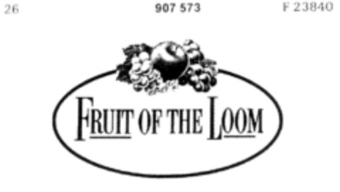 FRUIT OF THE LOOM Logo (DPMA, 10/24/1972)