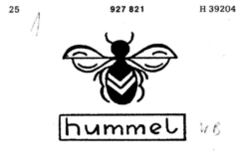 hummel Logo (DPMA, 03/09/1974)