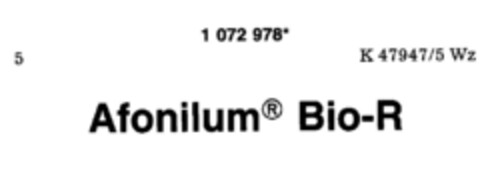 Afonilum  Bio-R Logo (DPMA, 09.01.1985)