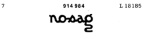 nosag Logo (DPMA, 13.01.1972)
