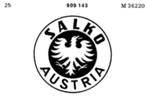 SALKO AUSTRIA Logo (DPMA, 05.09.1972)