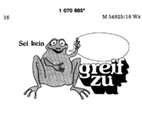 Sei kein greif zu Logo (DPMA, 06/23/1984)