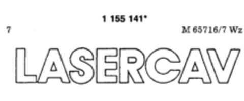 LASERCAV Logo (DPMA, 08.09.1989)