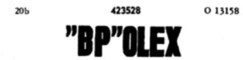 "BP" OLEX Logo (DPMA, 06/14/1930)
