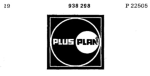 PLUS PLAN Logo (DPMA, 06.11.1974)