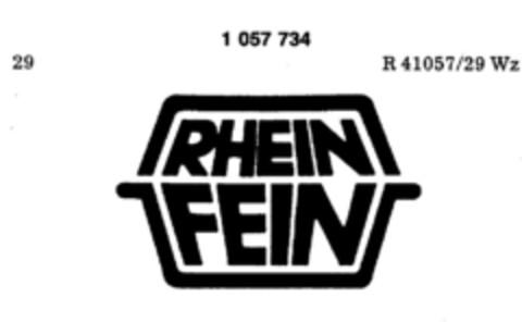 RHEIN FEIN Logo (DPMA, 28.05.1983)