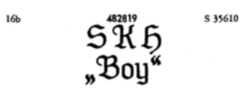 SKH "Boy" Logo (DPMA, 29.10.1935)