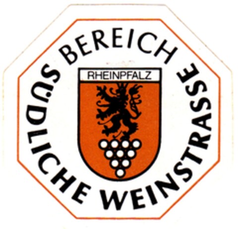 BEREICH SÜDLICHE WEINSTRASSE Logo (DPMA, 27.03.1990)