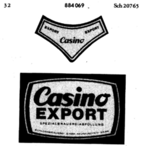 Casino EXPORT Logo (DPMA, 07/06/1968)
