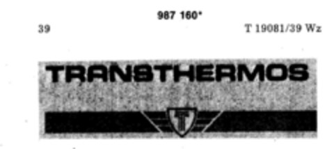 TRANSTHERMOS T Logo (DPMA, 02.04.1979)